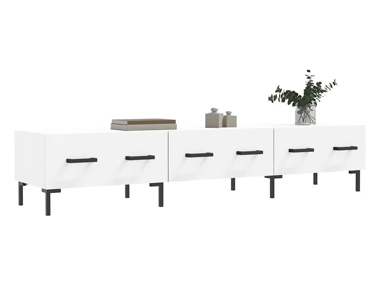 Sale Móvel de TV 150x36x30 cm derivados de madeira PT793735 Branco