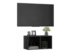 Móvel de TV 72x35x36,5 cm derivados madeira brilhante PT837496^ Móvel De Tv