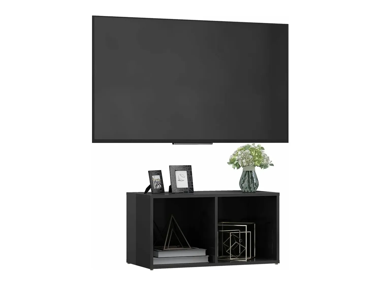 Móvel de TV 72x35x36,5 cm derivados madeira brilhante PT837496^ Móvel De Tv