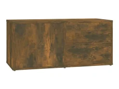 Móvel de TV 80x34x36 cm derivados de madeira carvalho fumado PT182155^ Móvel De Tv