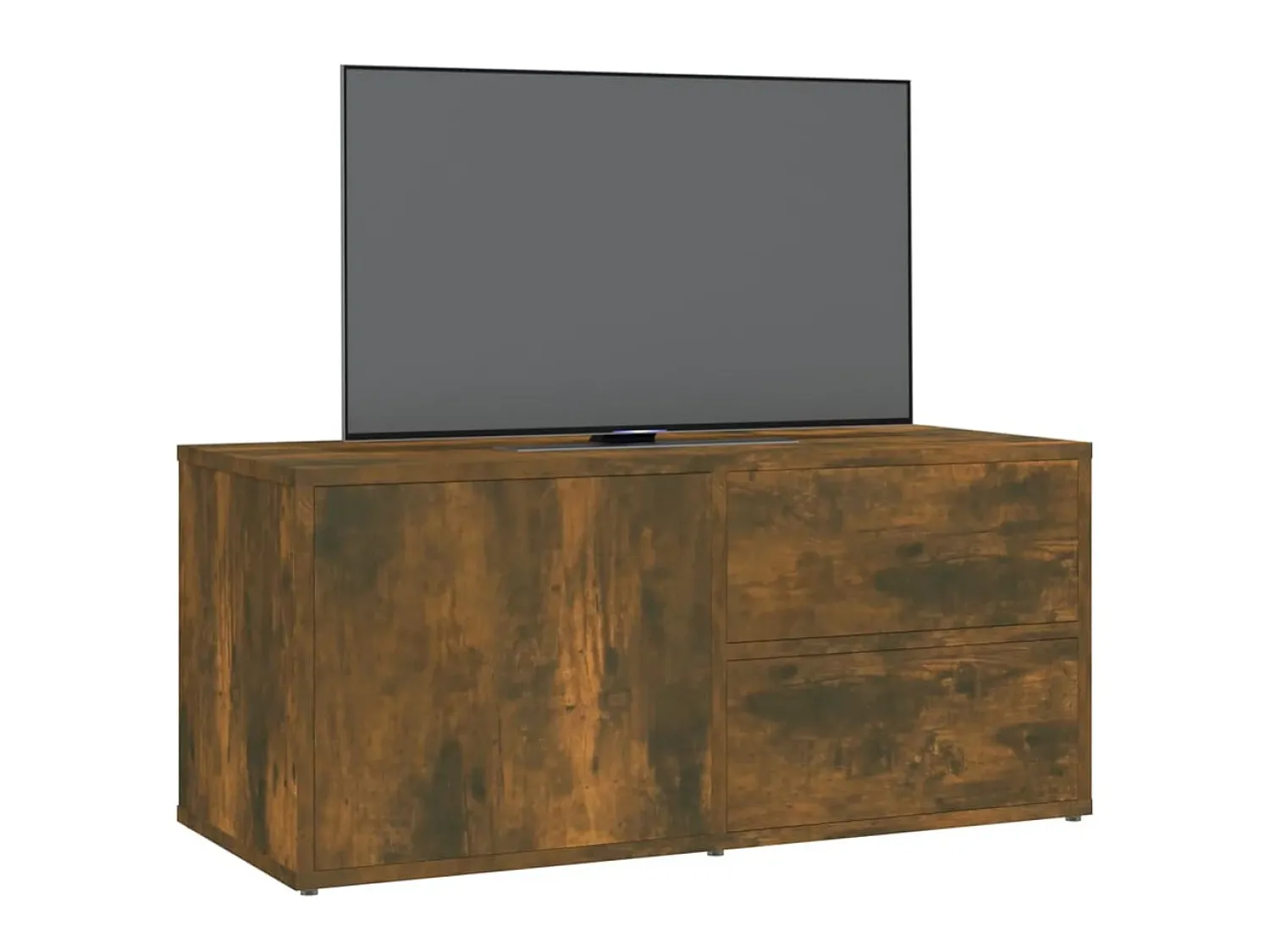 Móvel de TV 80x34x36 cm derivados de madeira carvalho fumado PT182155^ Móvel De Tv