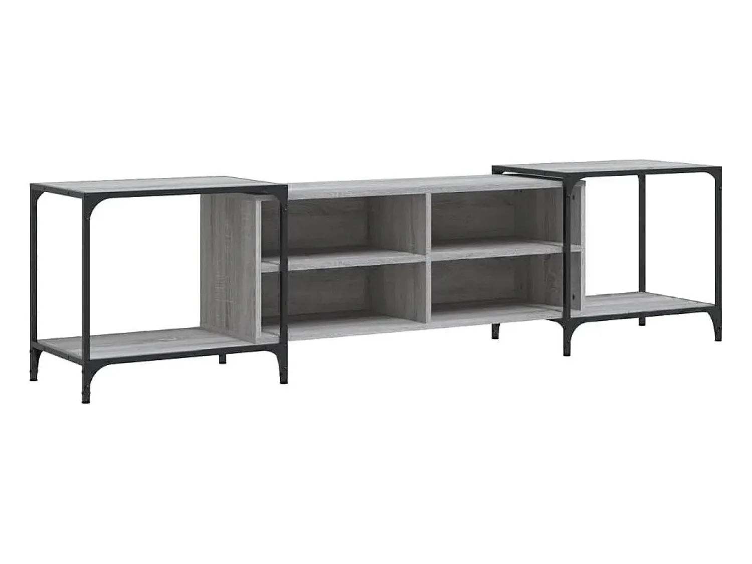 Clearance Móvel de TV 203x37x50 cm derivados de madeira sonoma PT287750 Cinzento
