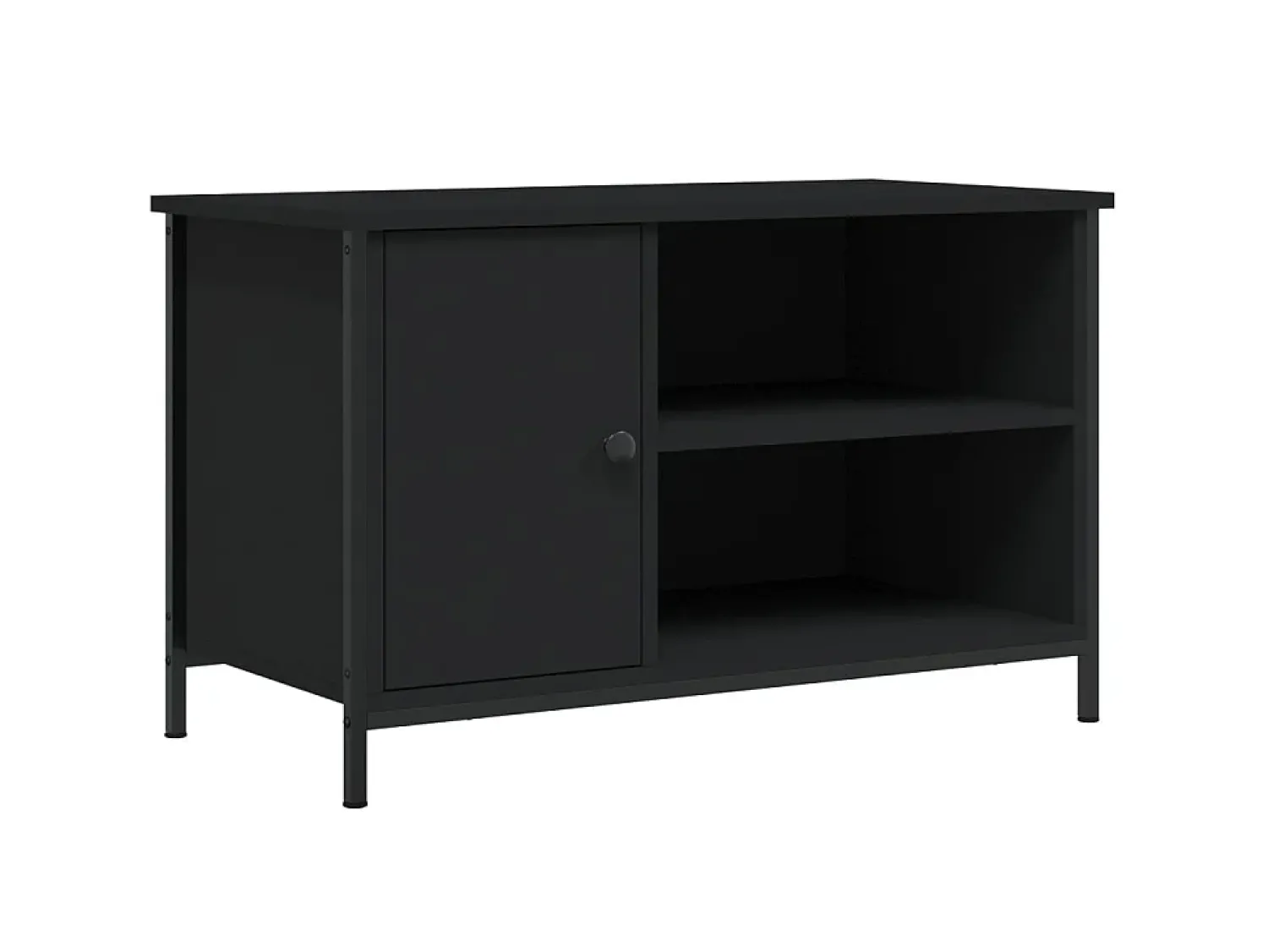 Móvel De Tv| Móvel de TV 80x40x50 cm derivados de madeira PT646848 Preto