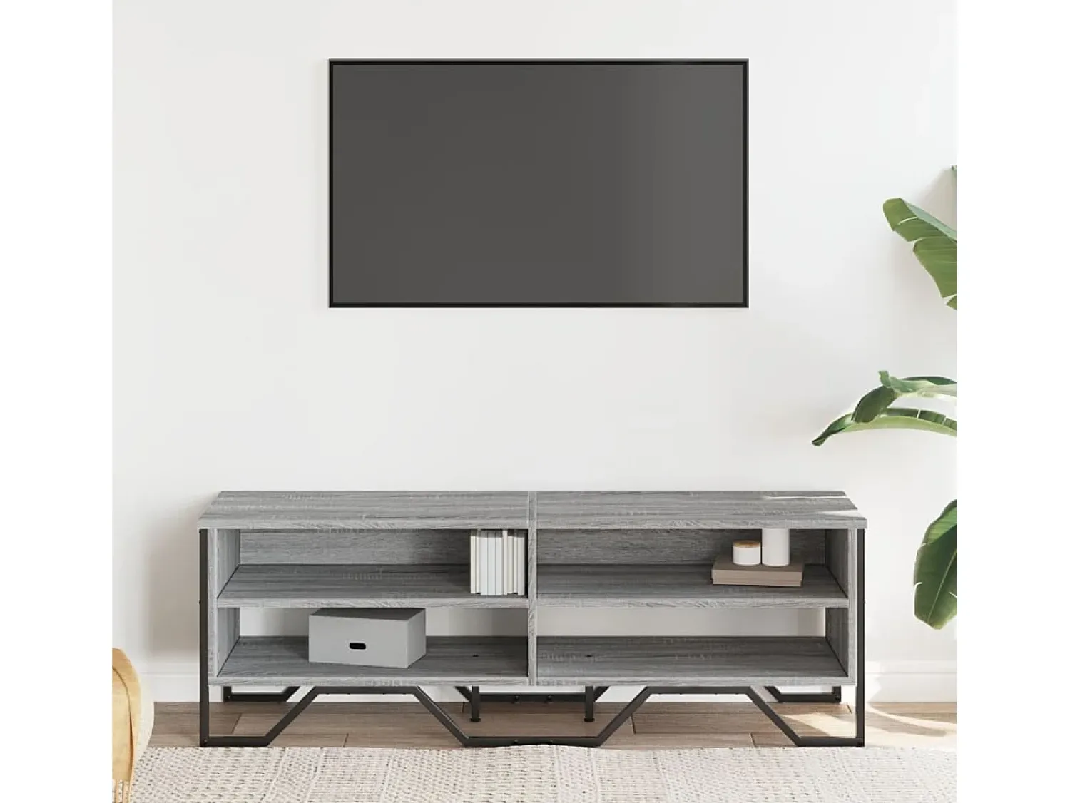 Discount Móvel de TV 122x34x41 cm derivados de madeira sonoma PT330737 Cinzento