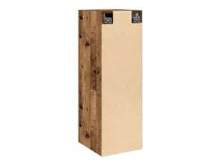 Móvel De Tv*vidaxl Móvel de TV 30,5x30x90 cm derivados de madeira madeira velha Castanho