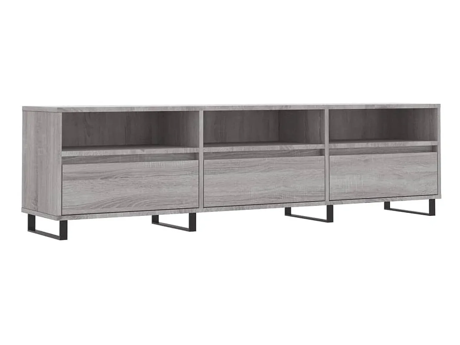 Móvel De Tv| Móvel de TV 150x30x44,5 cm derivados de madeira sonoma PT686285 Cinzento