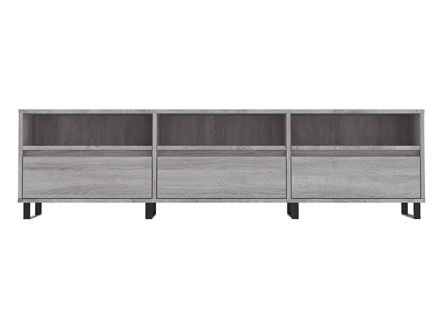 Móvel De Tv| Móvel de TV 150x30x44,5 cm derivados de madeira sonoma PT686285 Cinzento