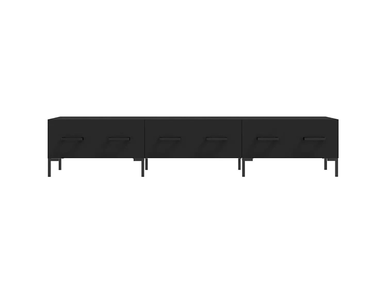 Móvel De Tv* Móvel de TV 80x36x50 cm derivados de madeira PT673748 Preto