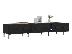Móvel De Tv* Móvel de TV 80x36x50 cm derivados de madeira PT673748 Preto