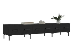 Móvel De Tv* Móvel de TV 80x36x50 cm derivados de madeira PT673748 Preto