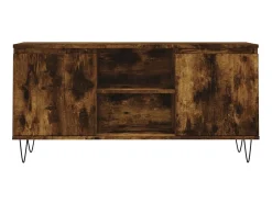 Móvel de TV 104x35x50 cm derivados de madeira carvalho fumado PT824835^ Móvel De Tv