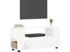 Móvel De Tv| Móvel de TV 102x34,5x43 cm derivados de madeira PT837145 Branco