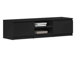 Outlet vidaxl Móvel de TV 140x40x35,5 cm derivados de madeira preto Branco