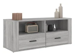 Móvel De Tv| Móvel de TV 100x35x40 cm derivados de madeira sonoma PT282520 Cinzento