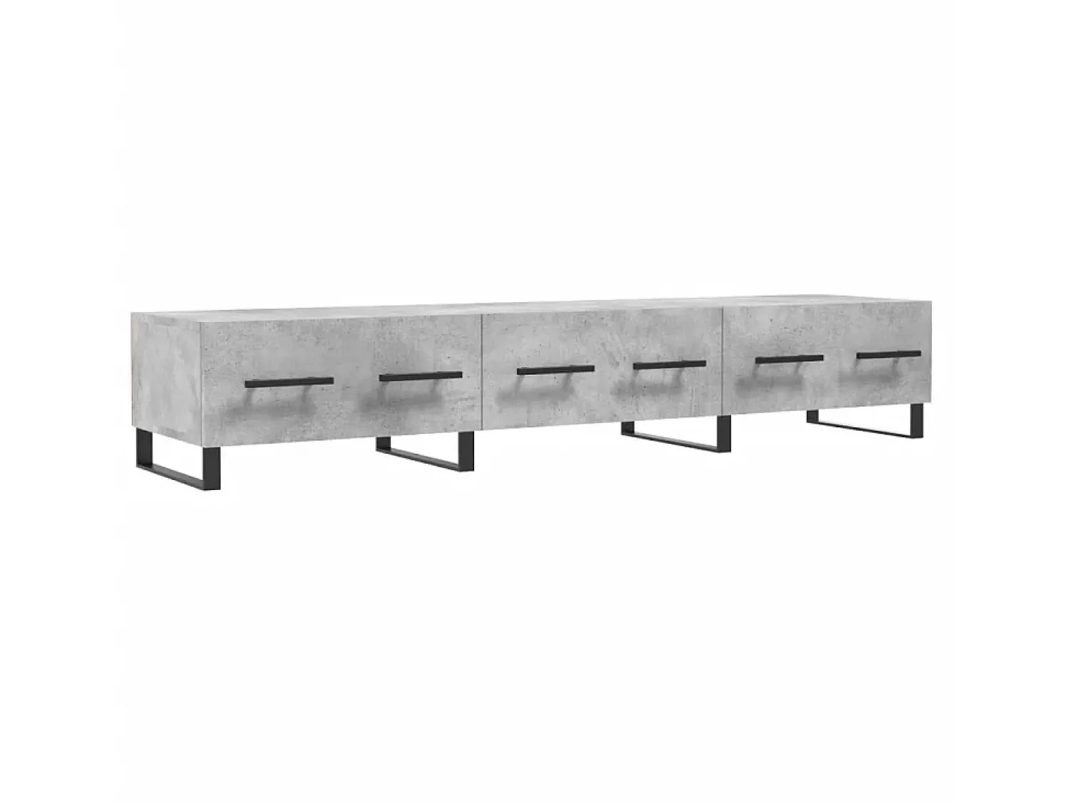 Móvel De Tv* Móvel de TV 150x36x30 cm derivados de madeira cimento PT163229 Cinzento