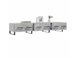 Móvel De Tv* Móvel de TV 150x36x30 cm derivados de madeira cimento PT163229 Cinzento