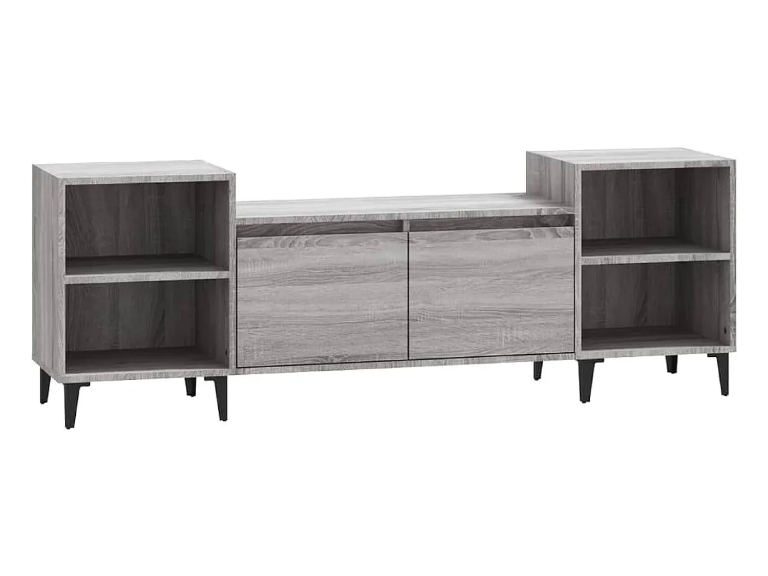 Móvel De Tv* Móvel de TV 160x35x55 cm derivados de madeira sonoma PT778907 Cinzento