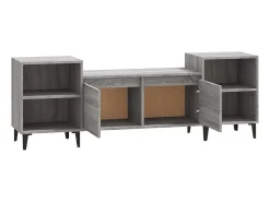 Móvel De Tv* Móvel de TV 160x35x55 cm derivados de madeira sonoma PT778907 Cinzento