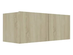 Móvel De Tv| Móvel de TV 80x30x30 cm derivados de madeira carvalho sonoma PT474476 Castanho