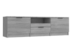 Móvel De Tv* Móvel de TV 140x35x40 cm derivados de madeira sonoma PT476528 Cinzento