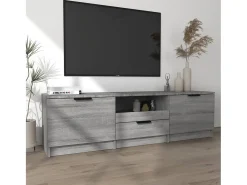 Móvel De Tv* Móvel de TV 140x35x40 cm derivados de madeira sonoma PT476528 Cinzento