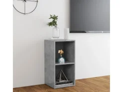 Discount vidaxl Móvel de TV 72x35x36,5 cm derivados de madeira cimento Cinzento