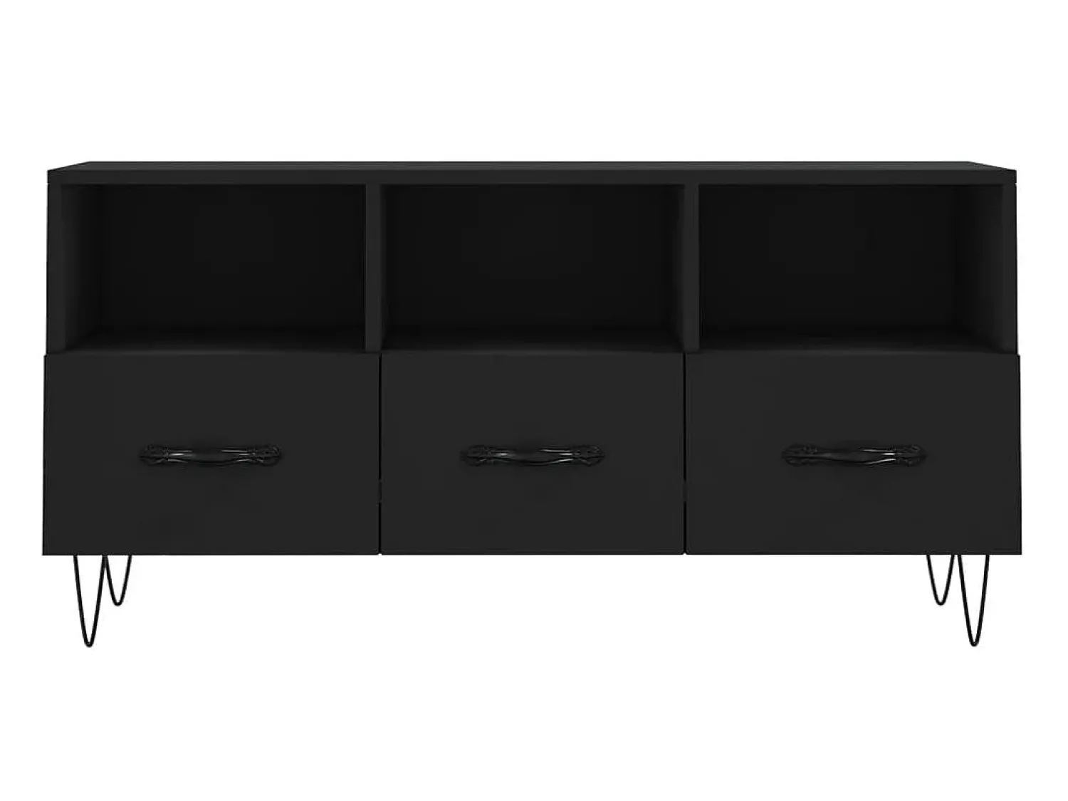 Móvel De Tv* Móvel de TV 102x36x50 cm derivados de madeira PT836668 Preto