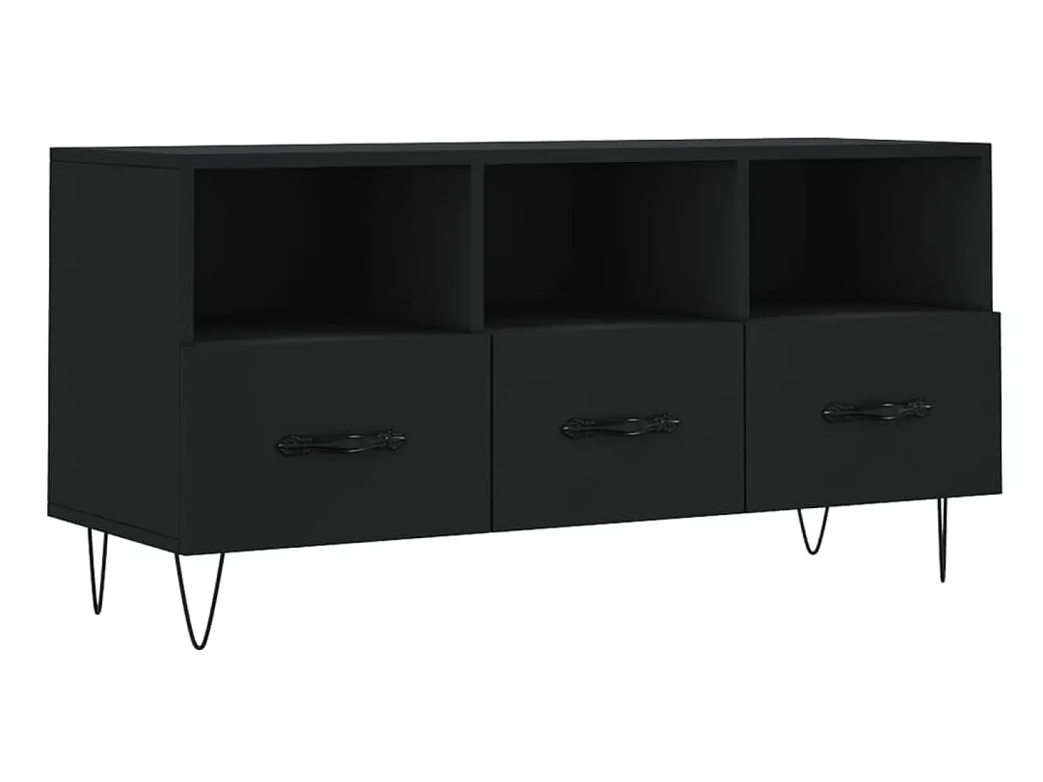 Móvel De Tv* Móvel de TV 102x36x50 cm derivados de madeira PT836668 Preto