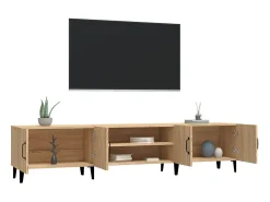 Móvel de TV 180x31,5x40 cm derivados de madeira carvalho sonoma PT779903^ Móvel De Tv