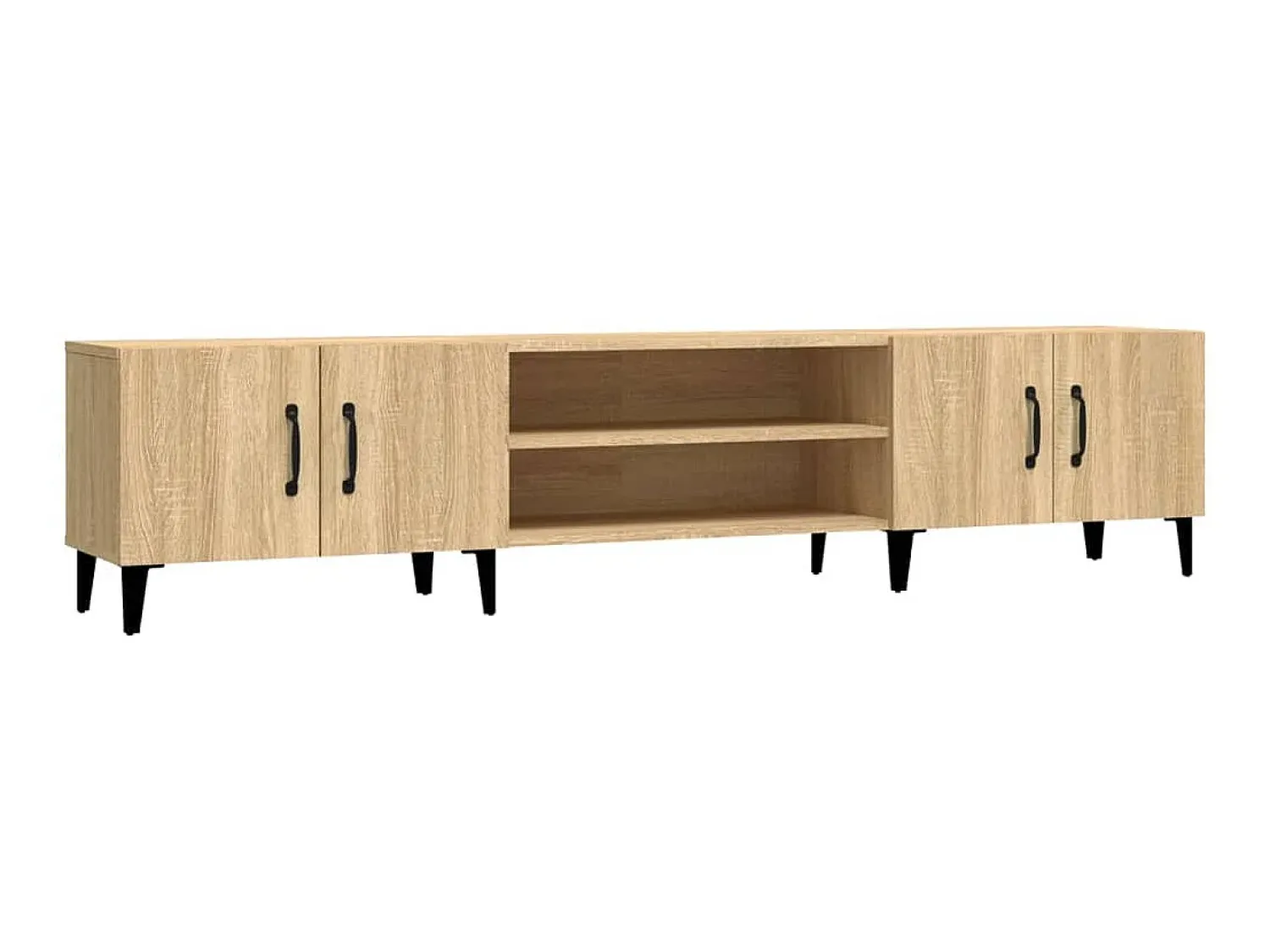 Móvel de TV 180x31,5x40 cm derivados de madeira carvalho sonoma PT779903^ Móvel De Tv