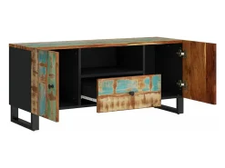 Móvel De Tv* Móvel de TV 105x33,5x46 cm madeira recuperada/derivados madeira PT985801 Castanho
