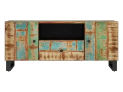 Móvel De Tv* Móvel de TV 105x33,5x46 cm madeira recuperada/derivados madeira PT985801 Castanho