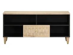 Móvel De Tv| Móvel de TV 100x33x46 cm madeira de mangueira maciça PT702136 Castanho