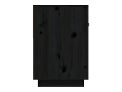 vidaxl Móvel de TV 90x40x60 cm madeira de pinho maciça Preto