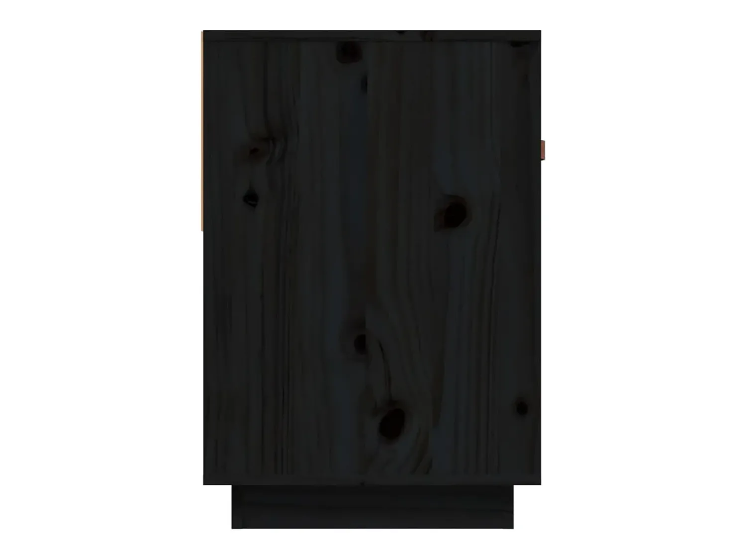 vidaxl Móvel de TV 90x40x60 cm madeira de pinho maciça Preto