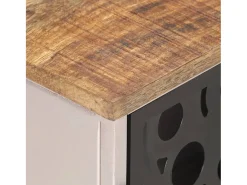 Móvel De Tv* Móvel de TV 120x30x40 cm madeira de mangueira áspera PT407537 Castanho