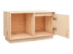Móvel De Tv* Móvel de TV 74x35x44 cm madeira de pinho maciça PT602303 Castanho
