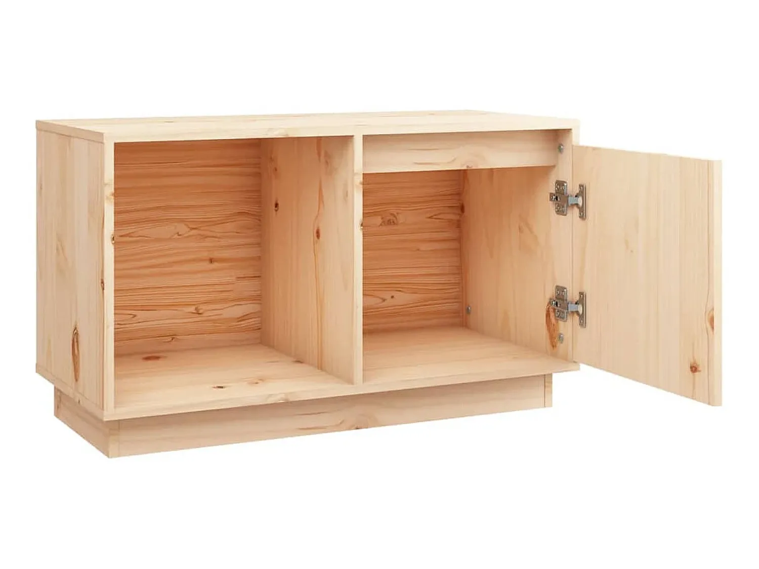 Móvel De Tv* Móvel de TV 74x35x44 cm madeira de pinho maciça PT602303 Castanho