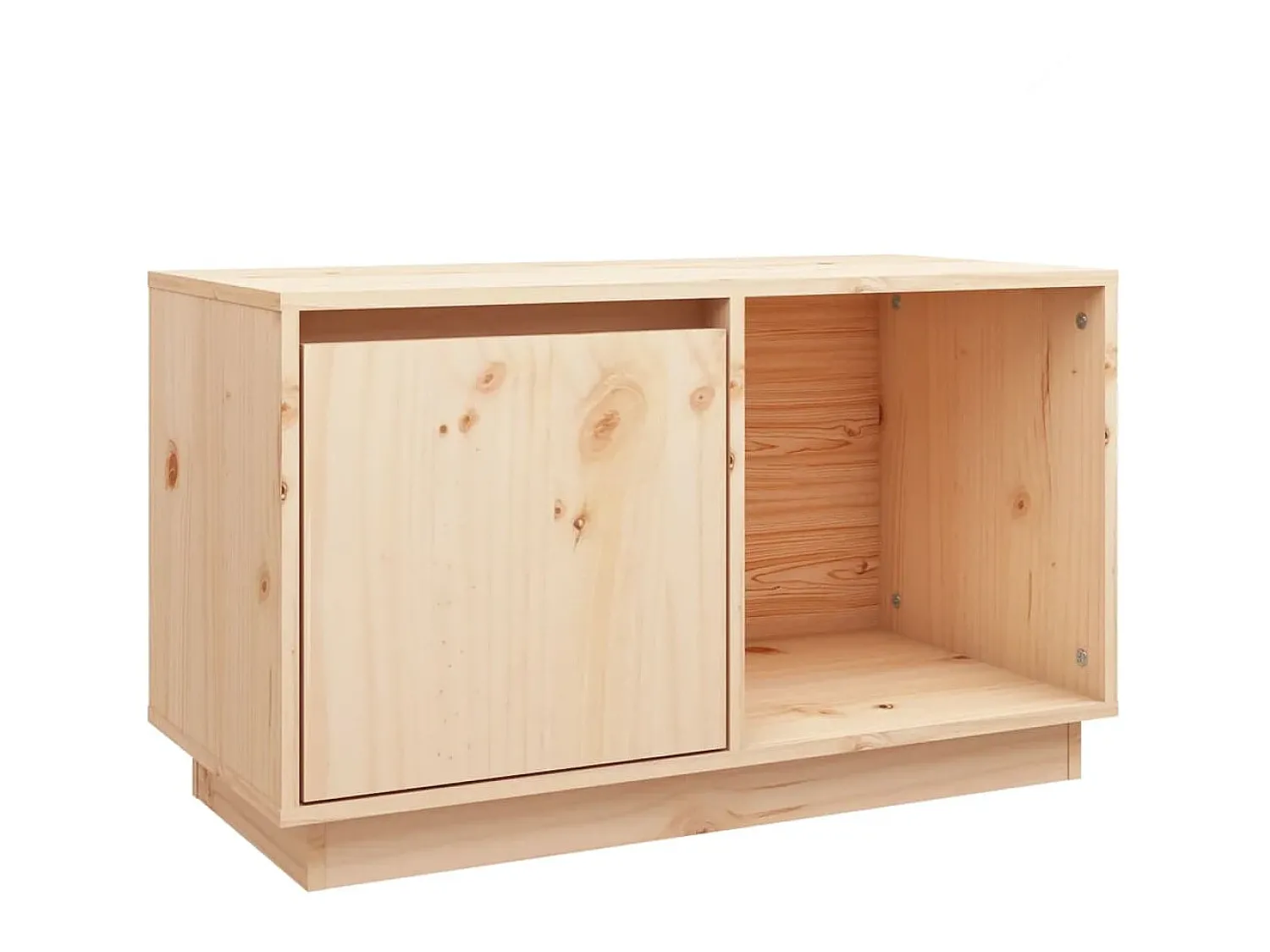 Móvel De Tv* Móvel de TV 74x35x44 cm madeira de pinho maciça PT602303 Castanho