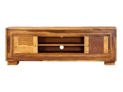 Outlet Móvel de TV 118x30x40 cm madeira de sheesham maciça PT216214 Castanho