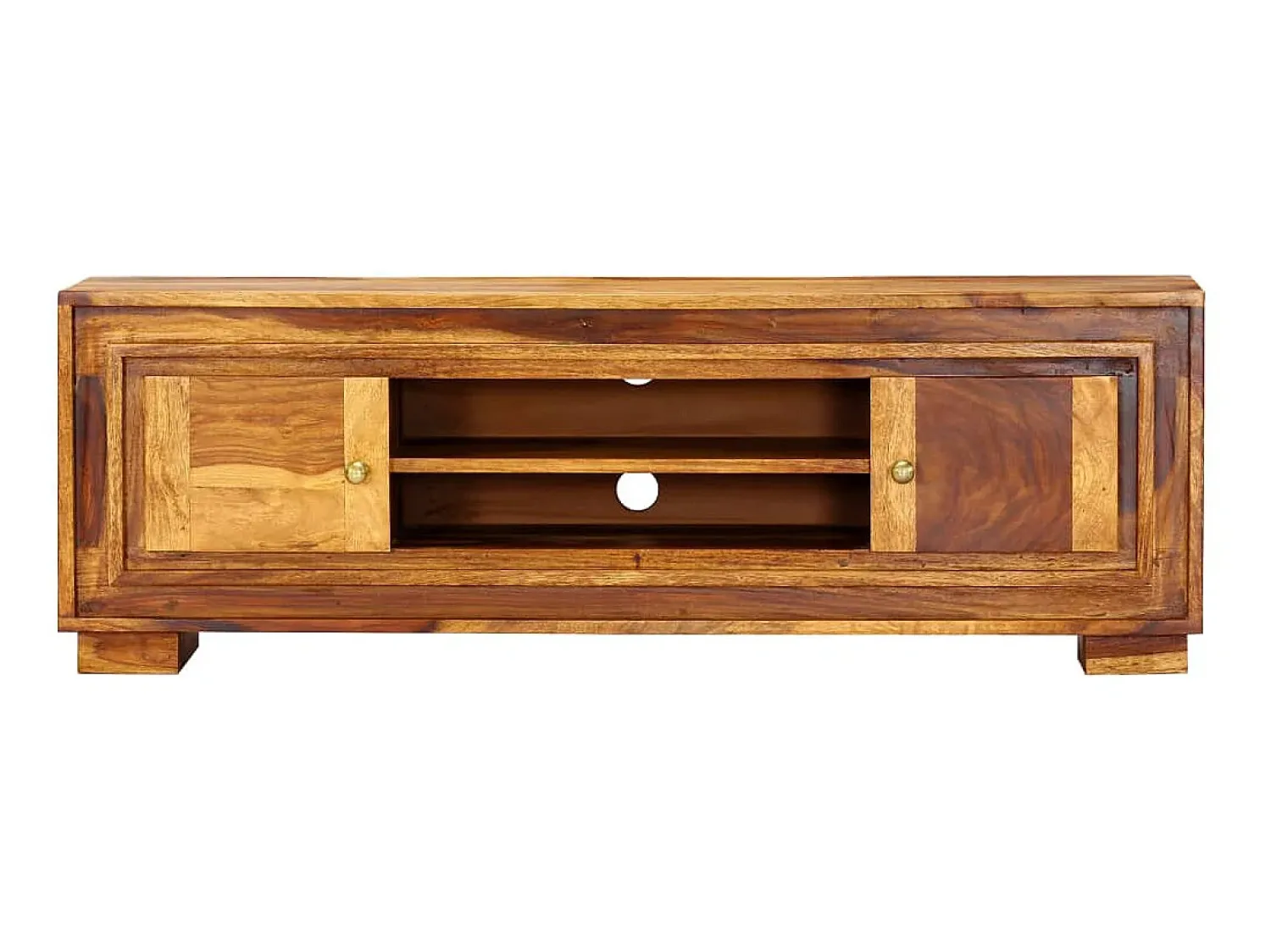 Outlet Móvel de TV 118x30x40 cm madeira de sheesham maciça PT216214 Castanho