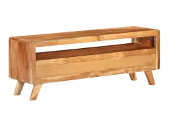 Móvel De Tv* Móvel de TV 110x30x40 cm madeira de acácia maciça PT796688 Castanho