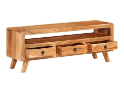 Móvel De Tv* Móvel de TV 110x30x40 cm madeira de acácia maciça PT796688 Castanho