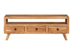 Móvel De Tv* Móvel de TV 110x30x40 cm madeira de acácia maciça PT796688 Castanho