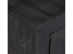 Móvel De Tv|vidaxl Móvel de TV 118x30x40 cm madeira de mangueira maciça Preto