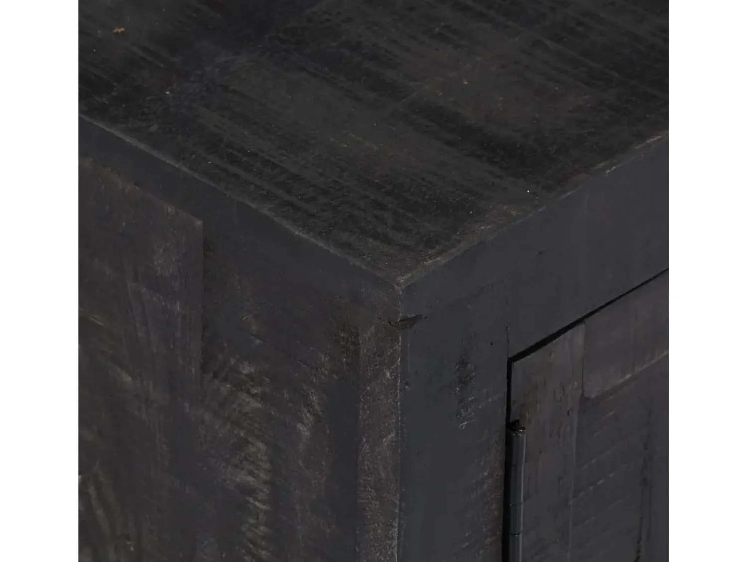 Móvel De Tv|vidaxl Móvel de TV 118x30x40 cm madeira de mangueira maciça Preto