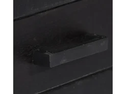 Móvel De Tv|vidaxl Móvel de TV 118x30x40 cm madeira de mangueira maciça Preto