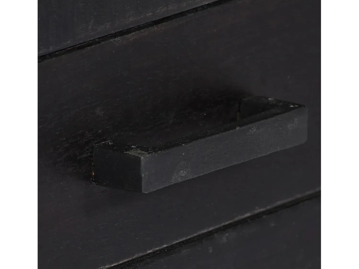 Móvel De Tv|vidaxl Móvel de TV 118x30x40 cm madeira de mangueira maciça Preto