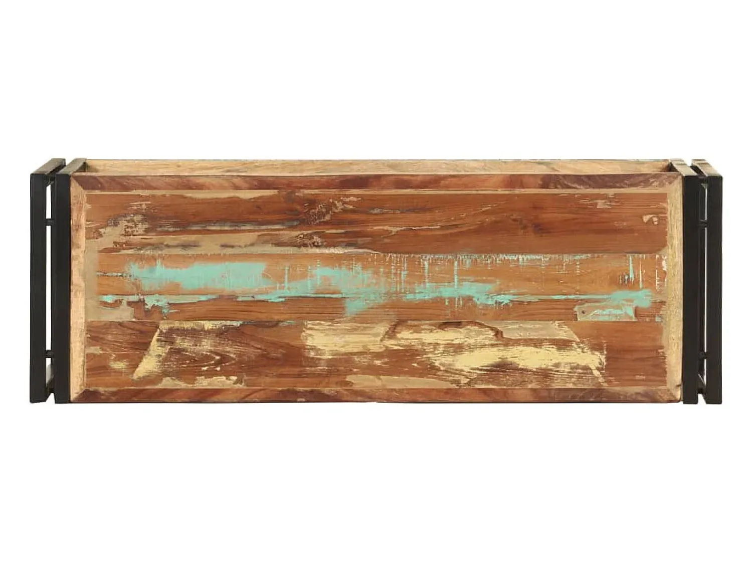 Móvel De Tv* Móvel de TV 90x30x40 cm madeira recuperada maciça PT219027 Castanho