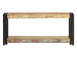 Móvel De Tv* Móvel de TV 90x30x40 cm madeira recuperada maciça PT219027 Castanho